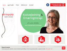 Tablet Screenshot of aktivkropspleje.com